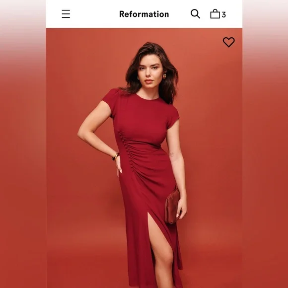 Reformation Frasier Dress in Size 4 - Picture 1 of 5